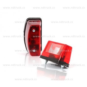 Osvětlení SPZ W08, červené, žárovka